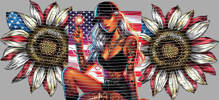 16oz Sunflower Girl-SU-560